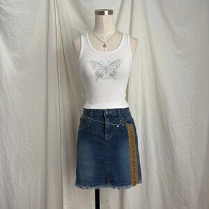 Y2K Denim Skirt M